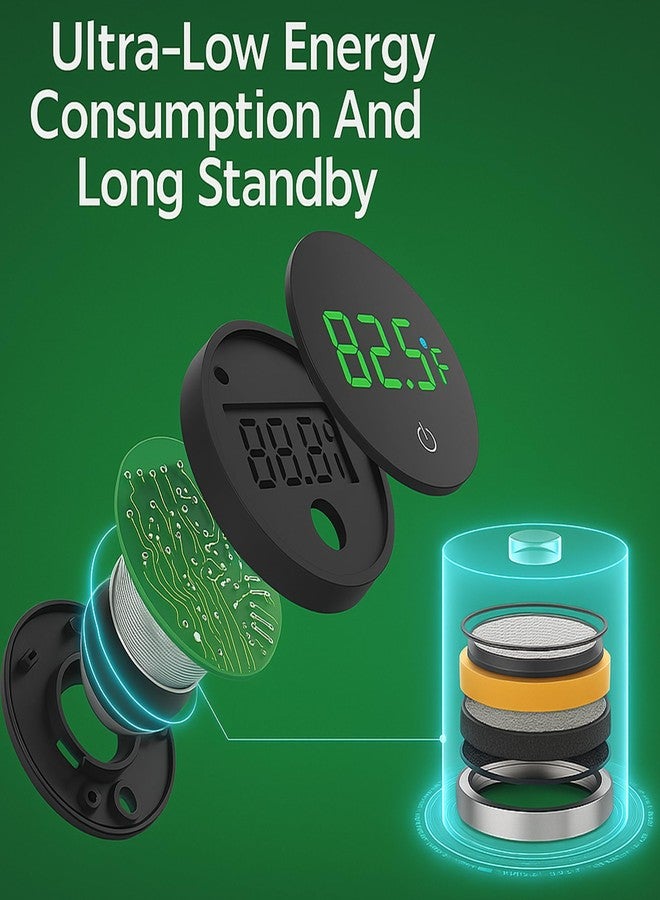 CTWPets Digital Fish Tank Thermometer, LED Display, ±0.9°F Accuracy, for Aquarium, Fish, Axolotl, Turtle - Image 4